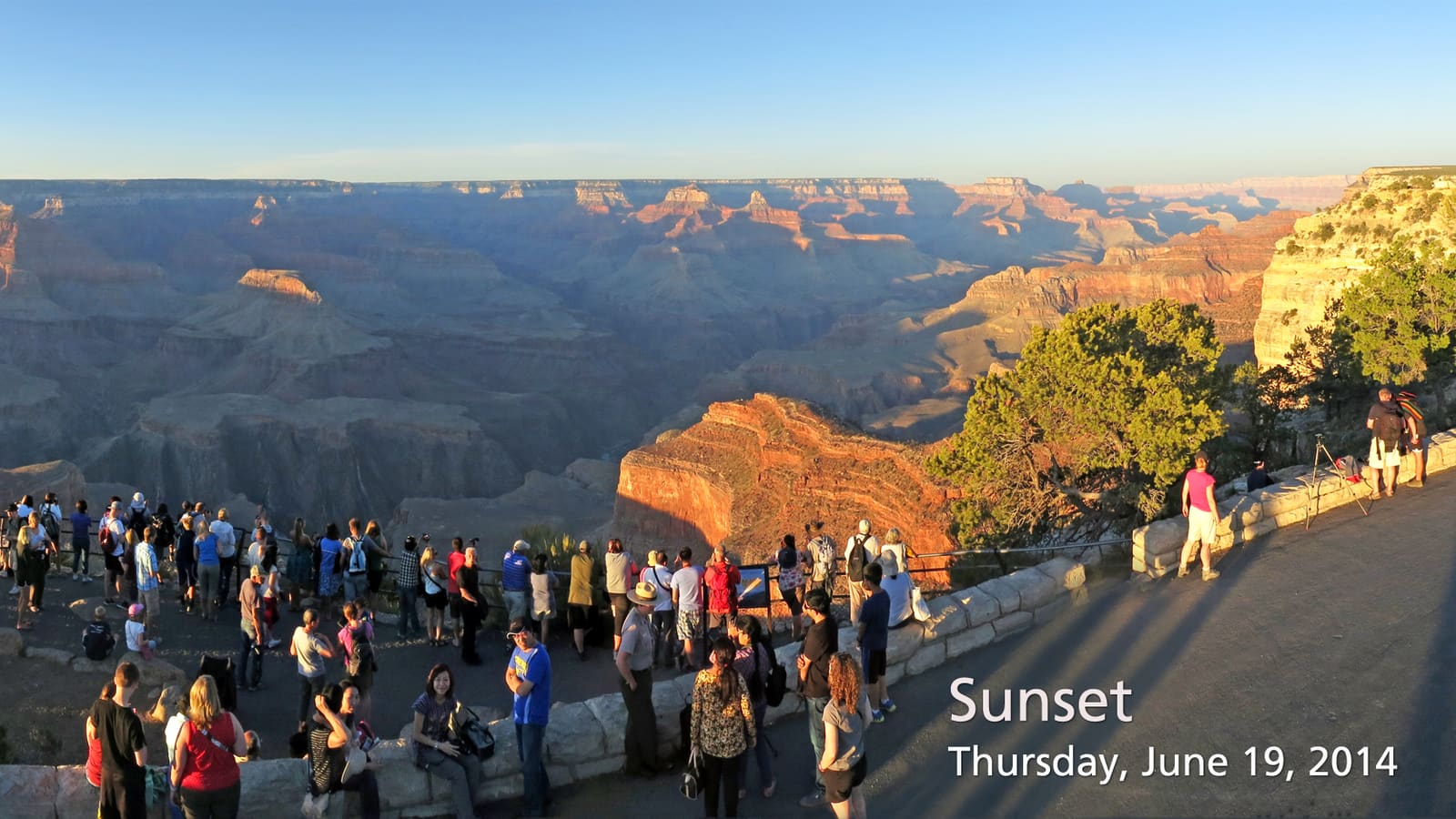 Watching the sunset over the Grand Canyon from Hopi Point