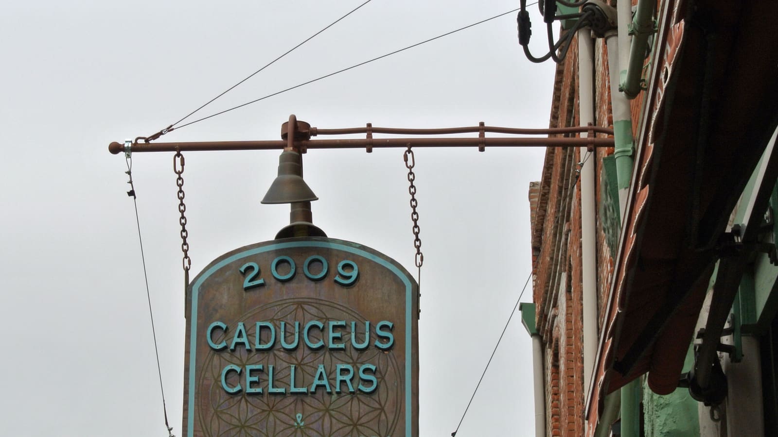 The Caduceus Cellars building in Jerome, Arizona, the first stop on the Verde Valley wine trail.
