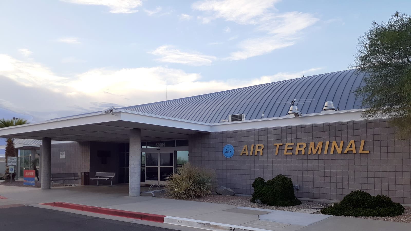 The main entrance to Lake Havasu City Airport (HII) in Lake Havasu City, Arizona