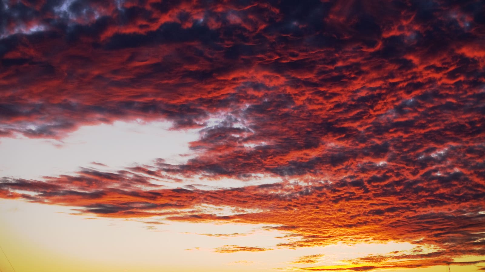 Clouds over the desert sky at Lake Havasu City, Arizona