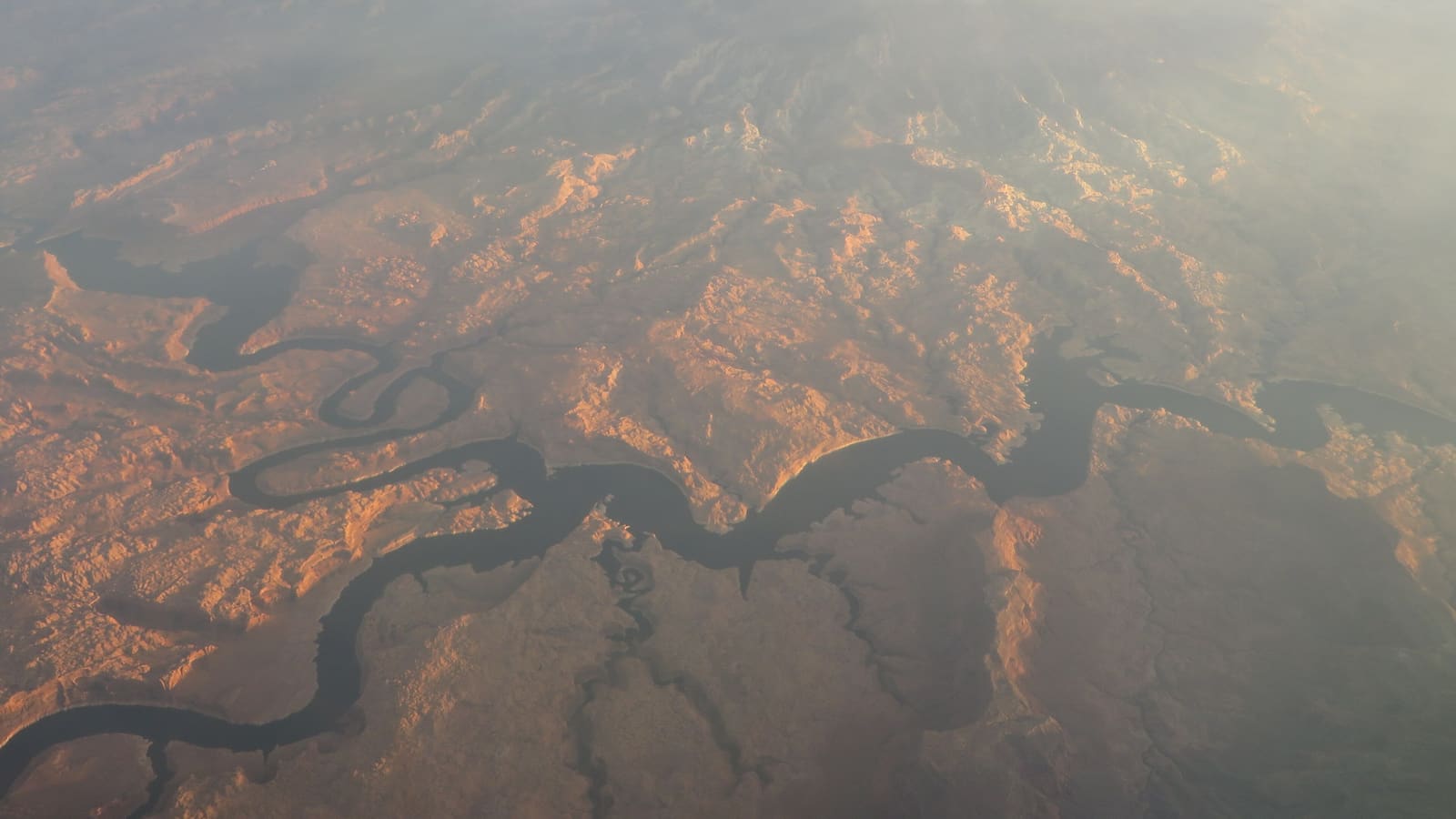 Navajo Mountain rising beyond the waters of Lake Powell, Utah
