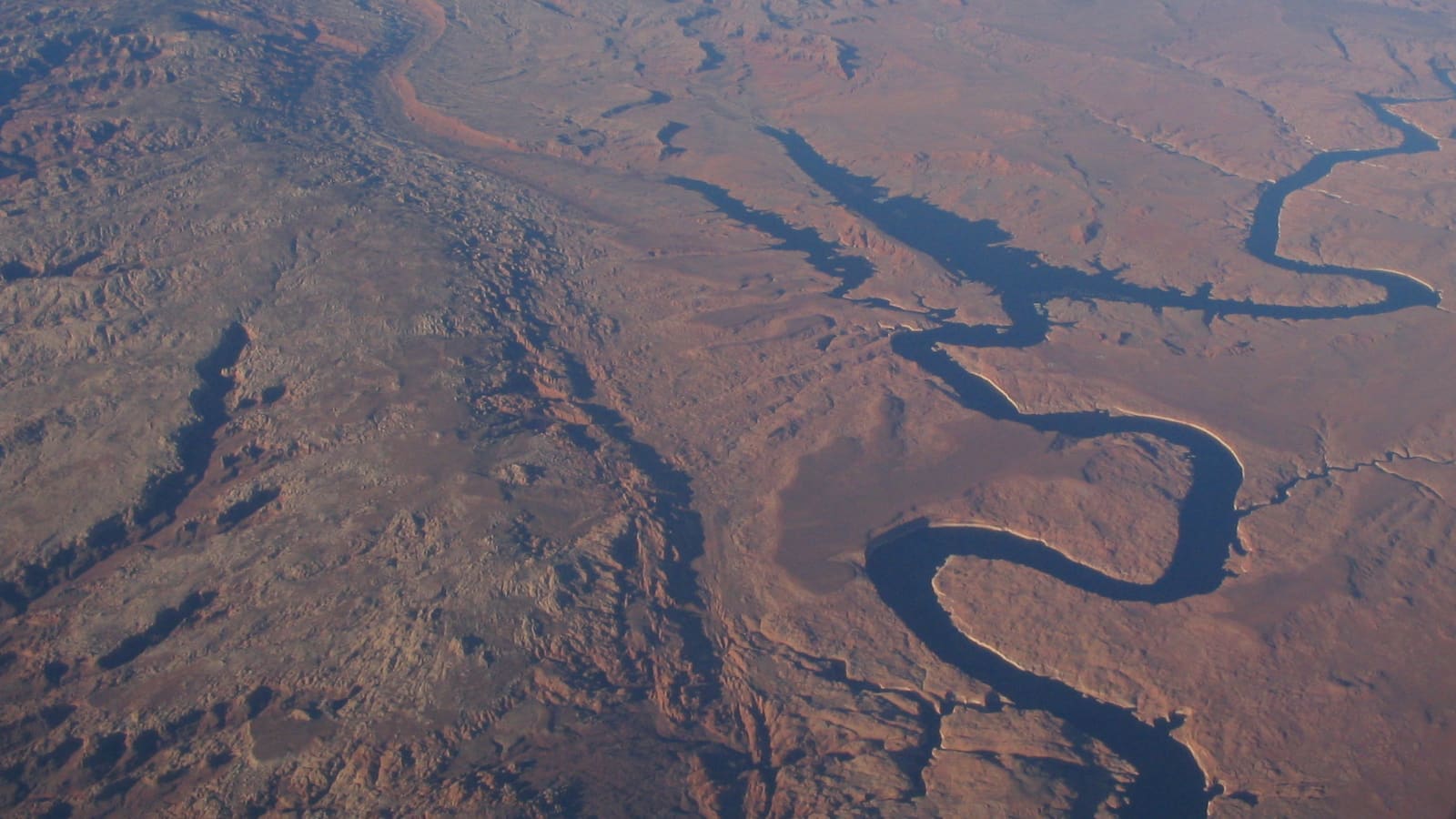 Bullfrog Bay on Lake Powell, home to the Bullfrog and Halls Crossing marinas