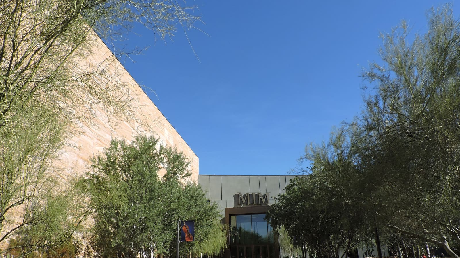The main entrance of the Musical Instrument Museum in Phoenix, Arizona
