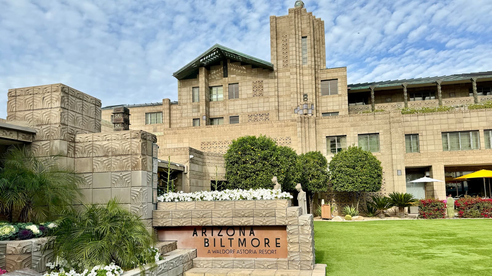 The historic Arizona Biltmore Hotel in the Biltmore area of Phoenix, Arizona