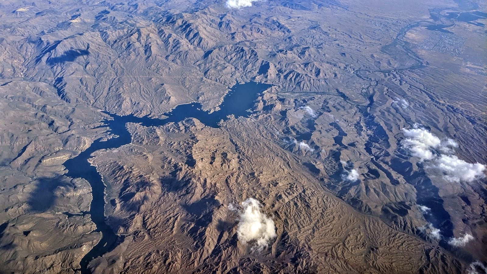 Bartlett Lake and the Verde River northeast of Scottsdale, Arizona