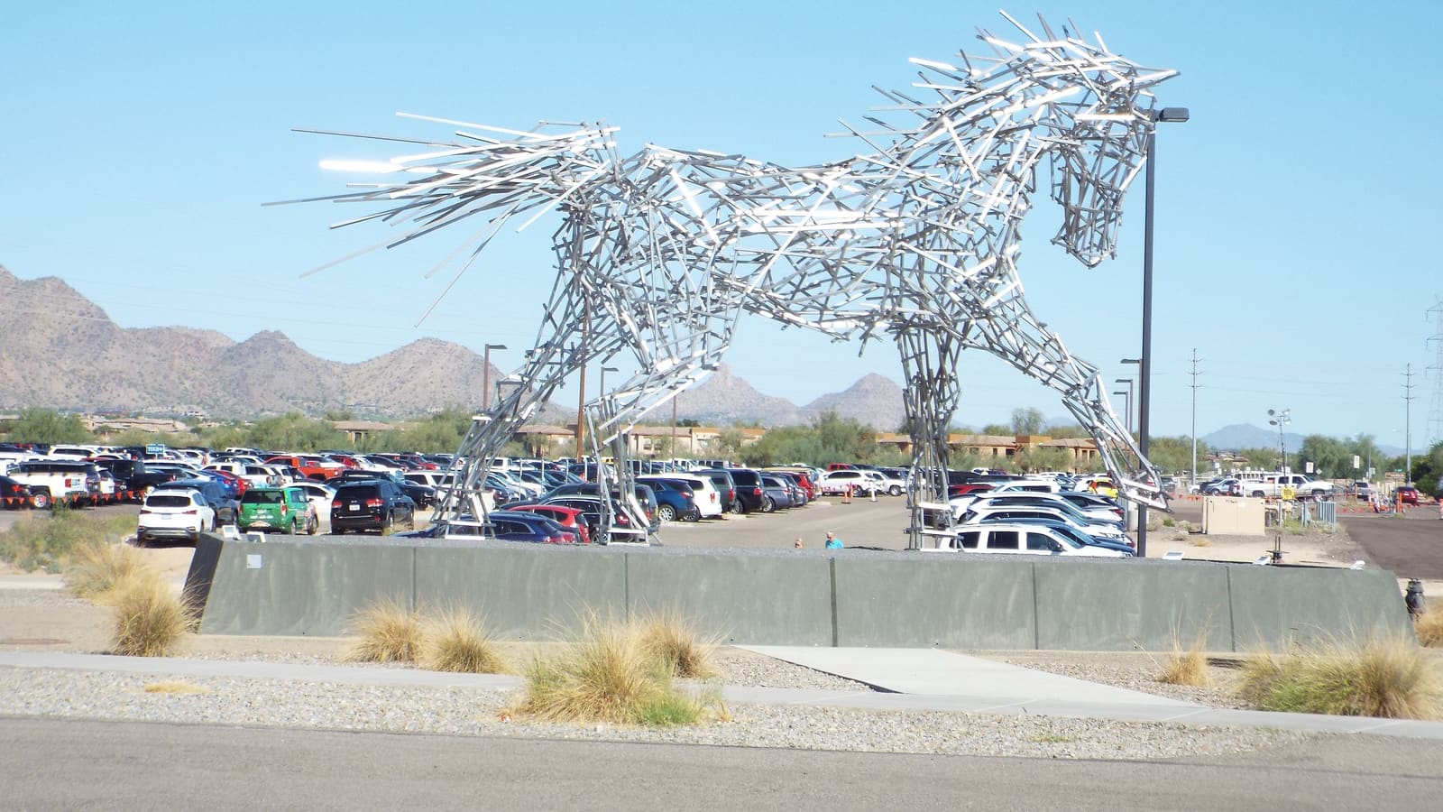The Impulsion horse sculpture at WestWorld of Scottsdale, Arizona