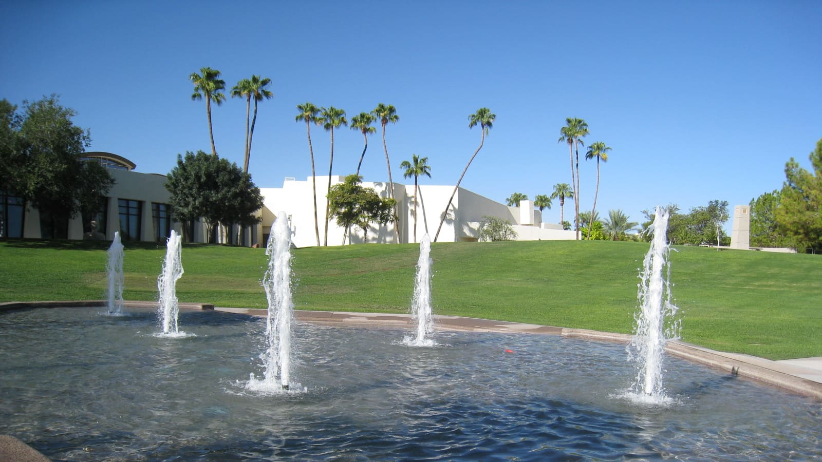 Scottsdale Civic Center Plaza and the Museum of Contemporary Art in Scottsdale, Arizona