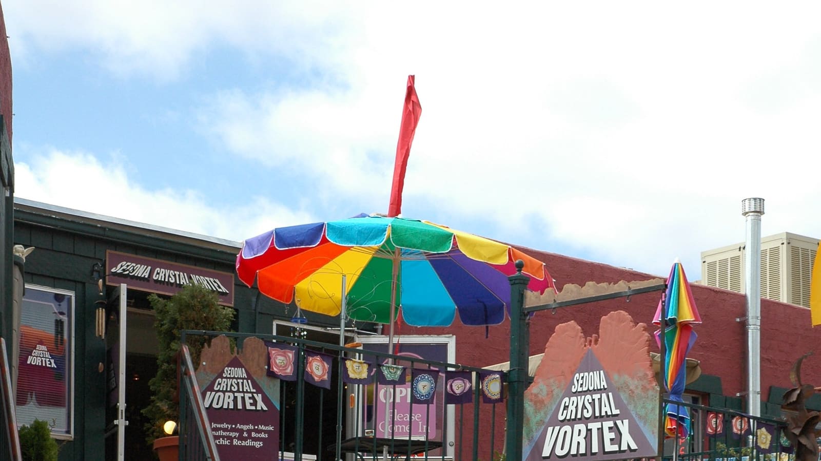 A crystal shop storefront in Sedona, Arizona