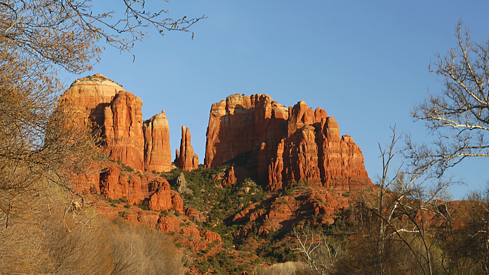 Cathedral Rock, a classic red-rock formation near Sedona, Arizona