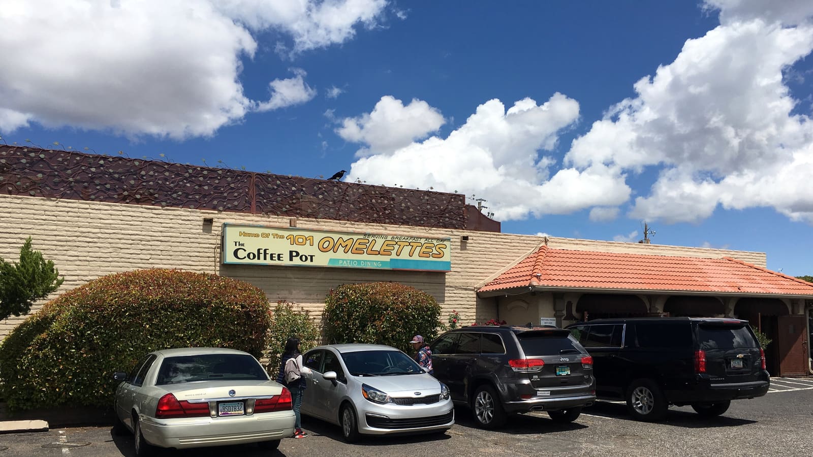 Exterior of the Coffee Pot Restaurant, a longtime diner in Sedona, Arizona