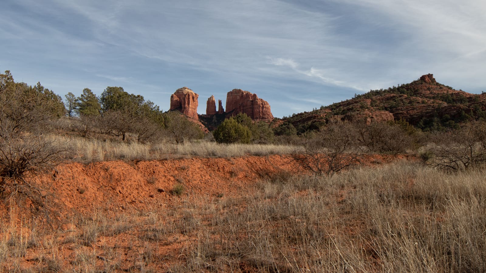 Cathedral Rock, one of Sedona's iconic red rock formations