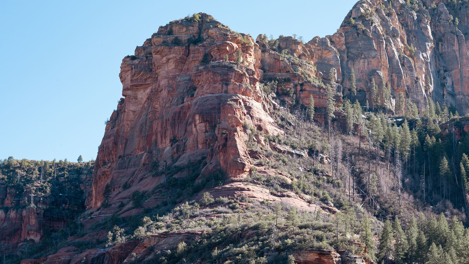 Slide Rock State Park, a natural water slide on Oak Creek near Sedona