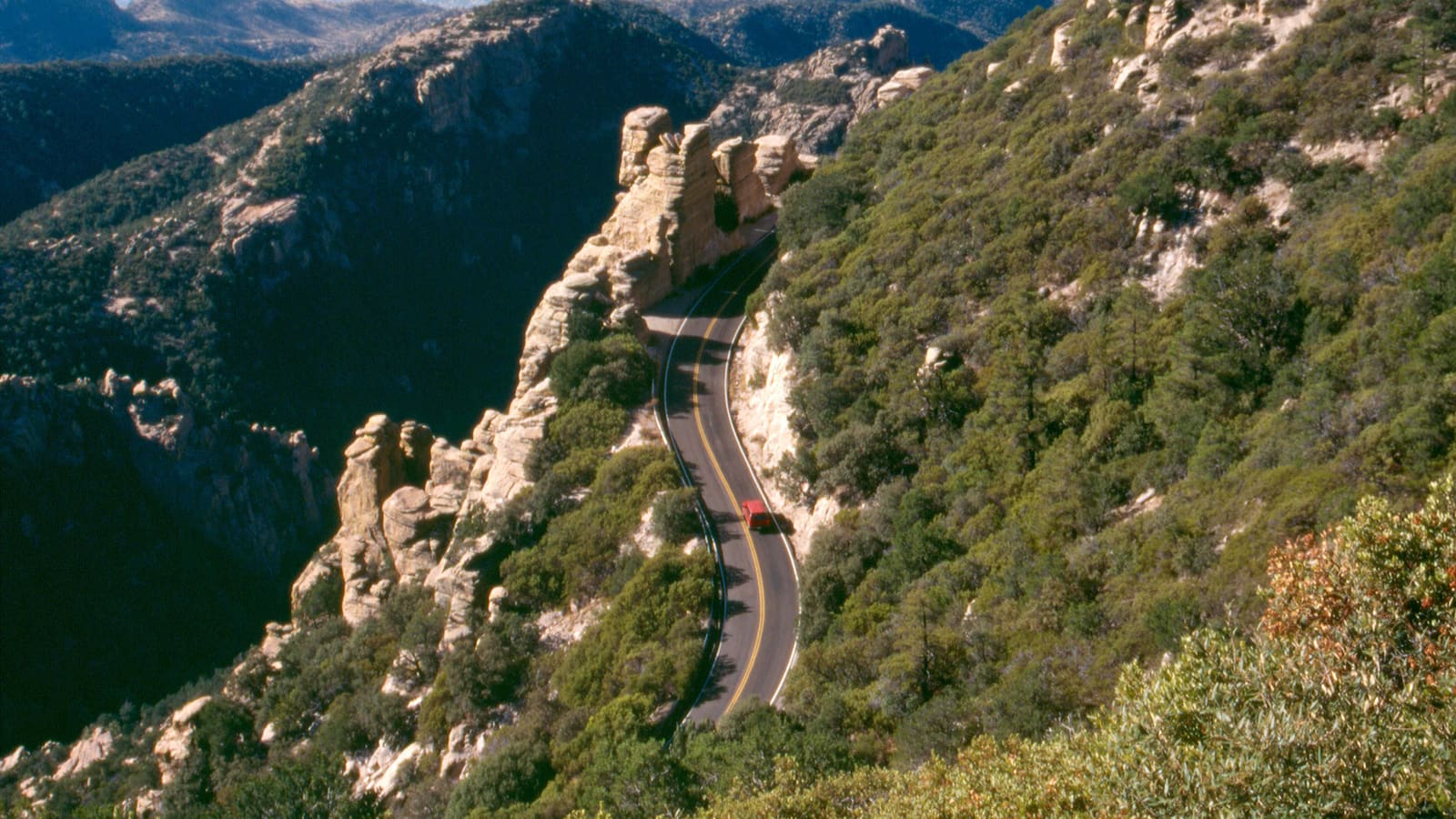 Windy Point Vista along the Sky Island Scenic Byway (Catalina Highway) on Mount Lemmon, near Tucson