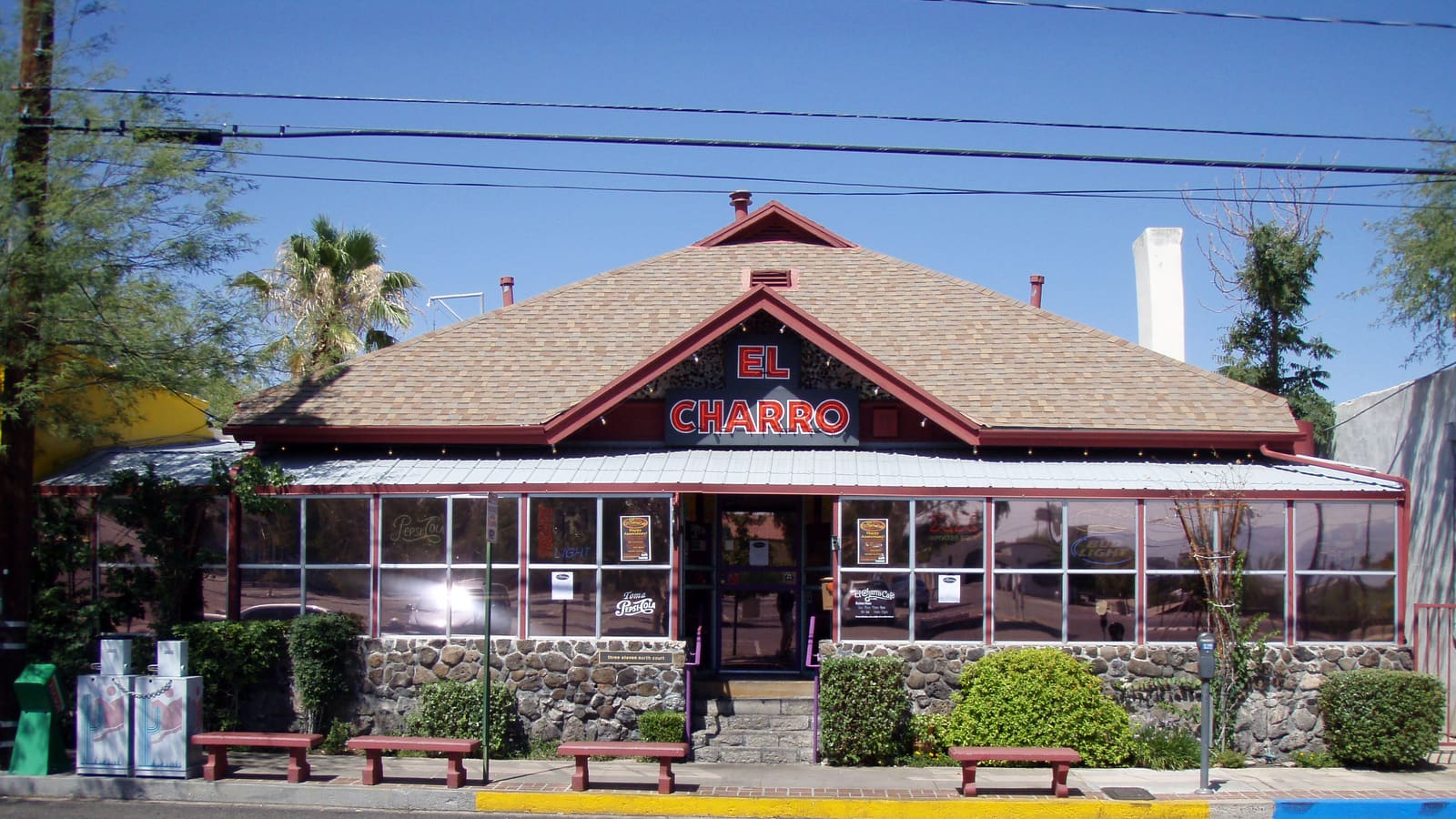El Charro Café, a historic Mexican restaurant in downtown Tucson, Arizona