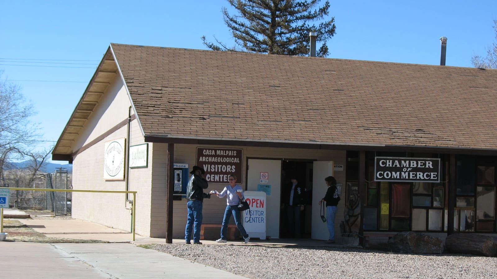 The Casa Malpais Archaeological Visitors Center and museum building in Springerville, Arizona