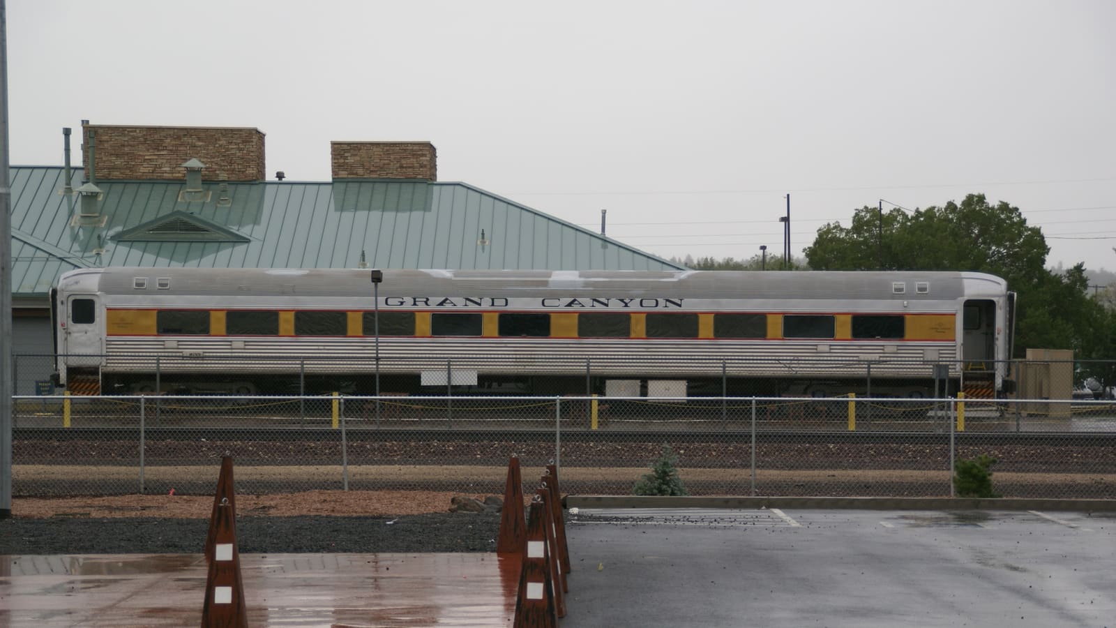 A Grand Canyon Railway locomotive at Williams, Arizona