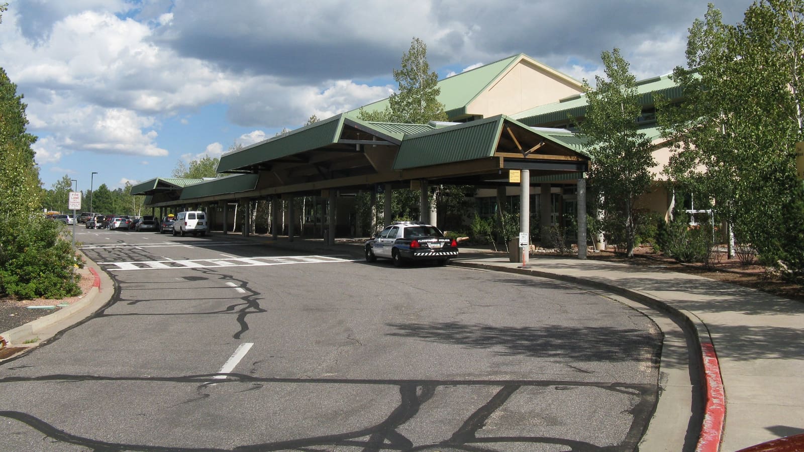 Exterior of Flagstaff Pulliam Airport, the nearest commercial airport to Williams, Arizona