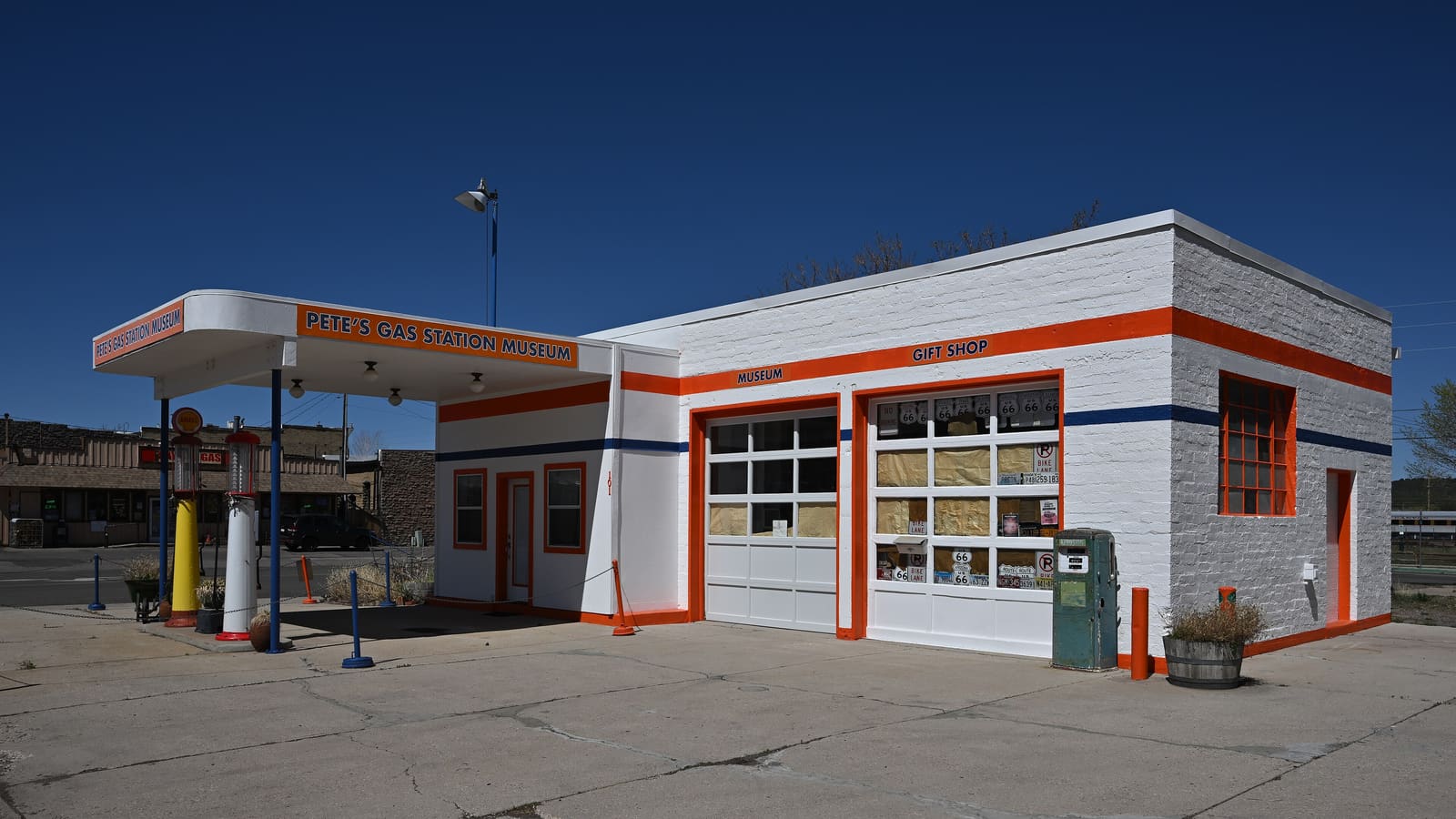 Pete's Gas Station Museum, a restored vintage Route 66 gas station and museum in Williams, Arizona