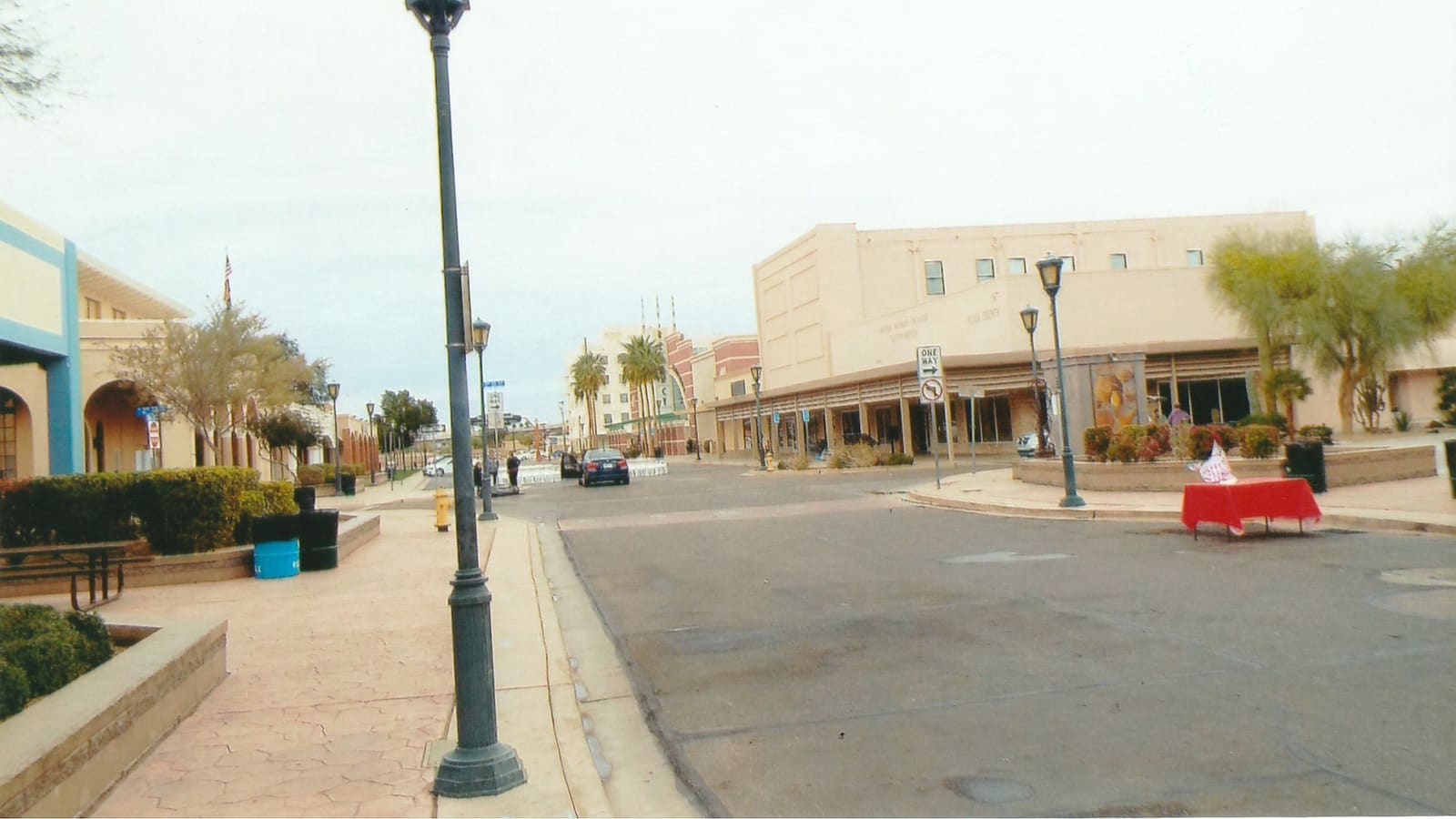 Historic Main Street storefronts in downtown Yuma, Arizona