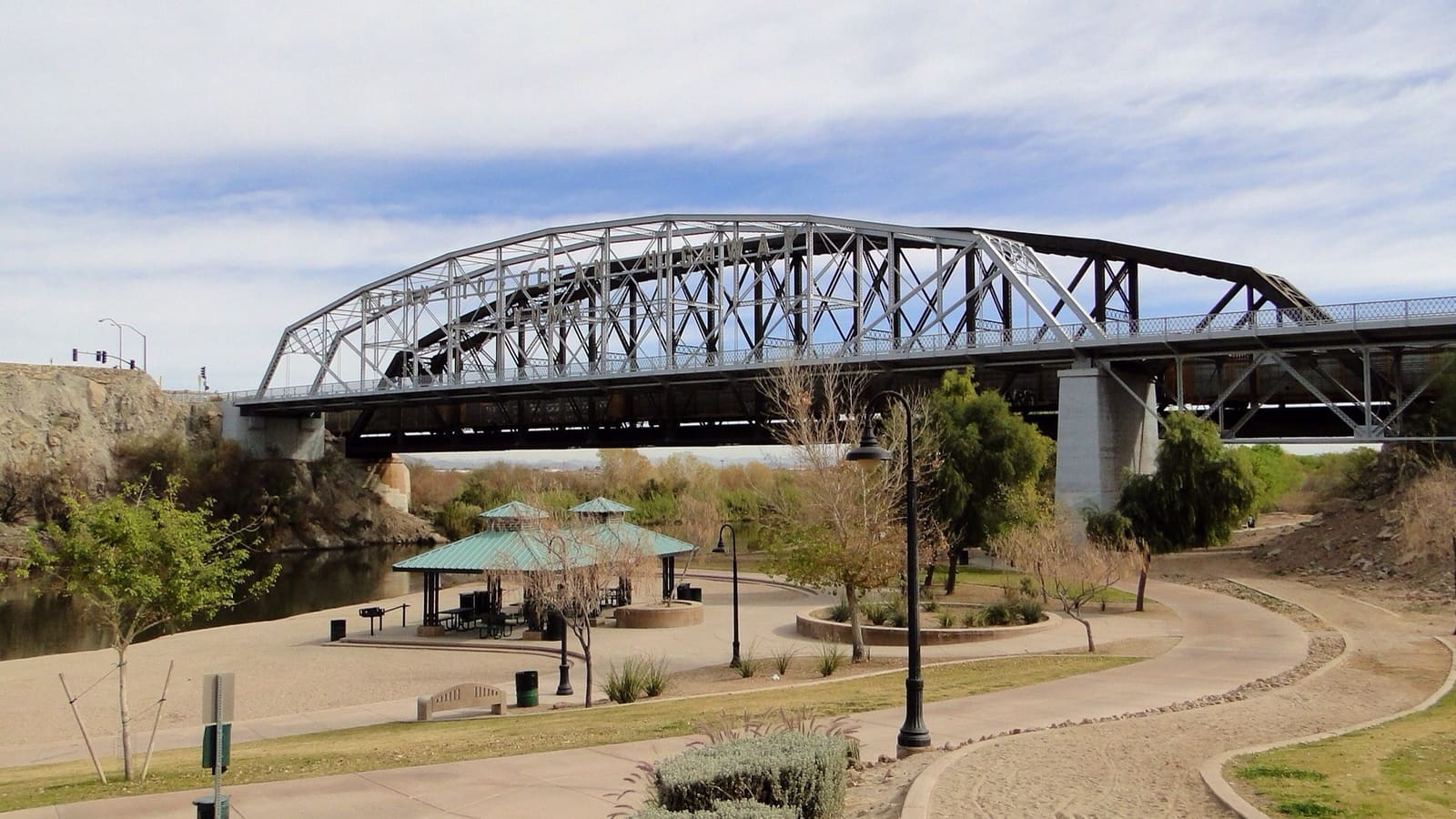 The Ocean-to-Ocean Bridge spanning the Colorado River at Yuma, Arizona