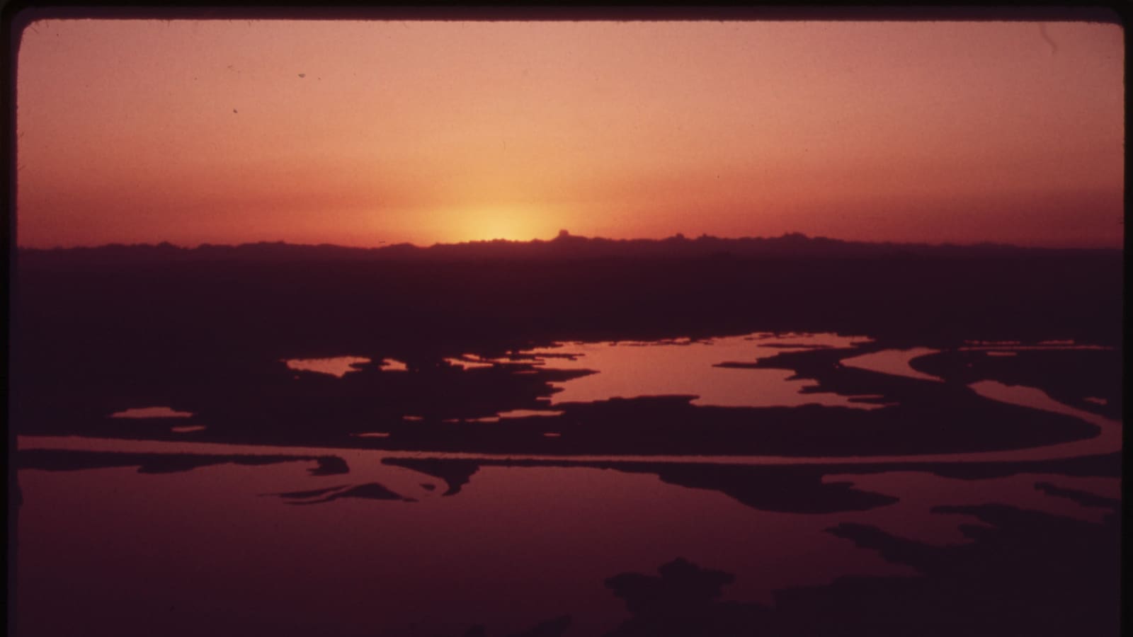 Sunrise over the lower Colorado River desert near the Arizona-California-Mexico border